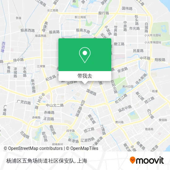 杨浦区五角场街道社区保安队地图