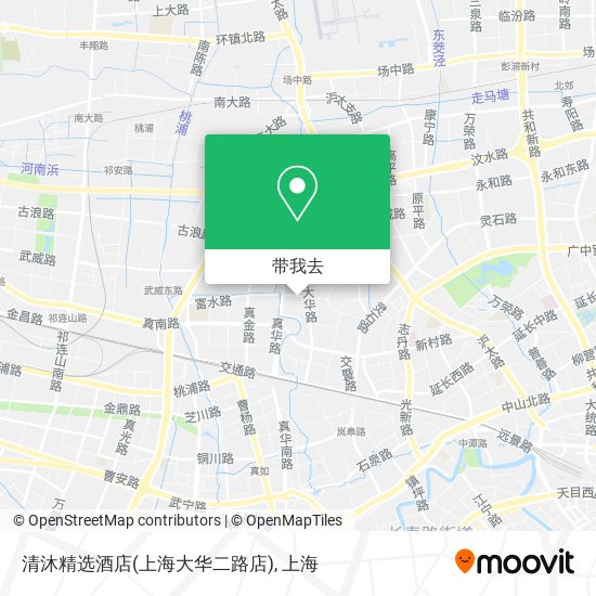 清沐精选酒店(上海大华二路店)地图