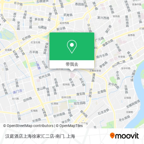 汉庭酒店上海徐家汇二店-南门地图