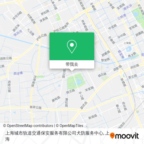 上海城市轨道交通保安服务有限公司犬防服务中心地图