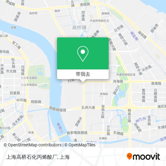 上海高桥石化丙烯酸厂地图
