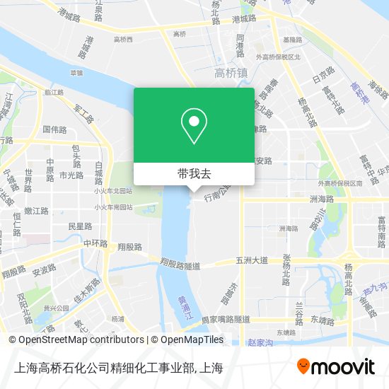 上海高桥石化公司精细化工事业部地图