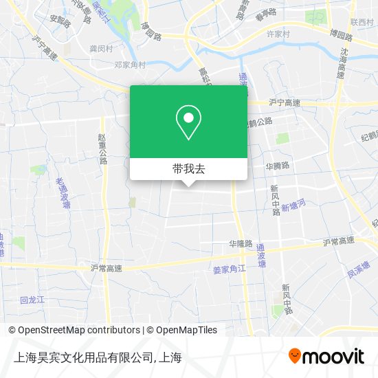 上海昊宾文化用品有限公司地图