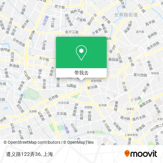 遵义路122弄36地图