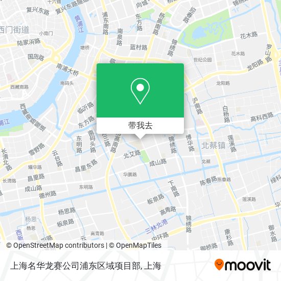 上海名华龙赛公司浦东区域项目部地图