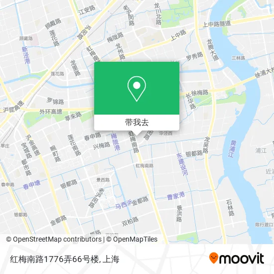 红梅南路1776弄66号楼地图