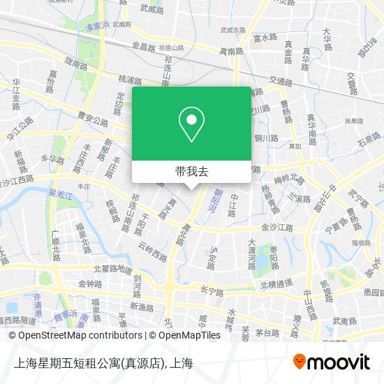 上海星期五短租公寓(真源店)地图