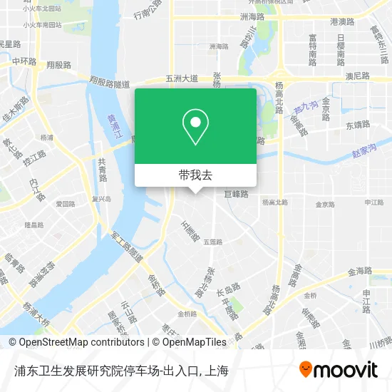 浦东卫生发展研究院停车场-出入口地图