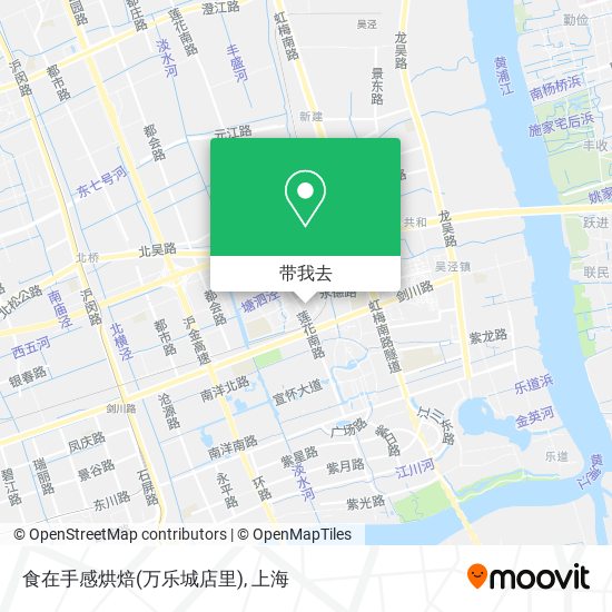 食在手感烘焙(万乐城店里)地图