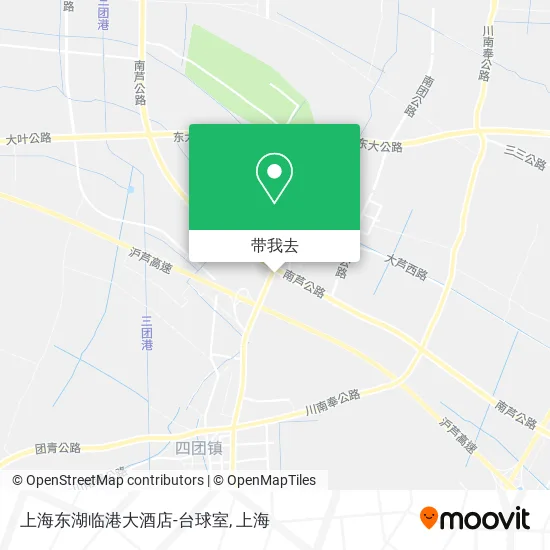 上海东湖临港大酒店-台球室地图