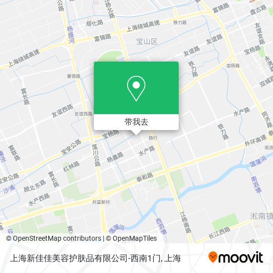 上海新佳佳美容护肤品有限公司-西南1门地图