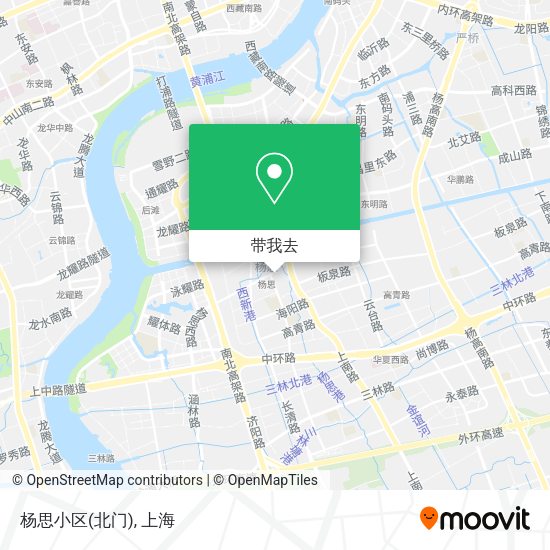 杨思小区(北门)地图