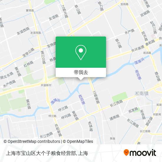 上海市宝山区大个子粮食经营部地图