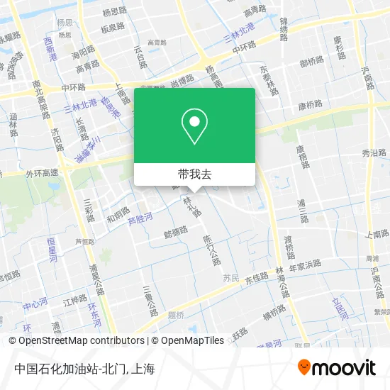 中国石化加油站-北门地图