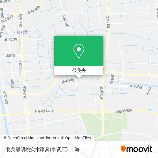 北美黑胡桃实木家具(奉贤店)地图