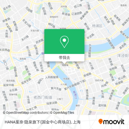 HANA葉奈·隐泉旗下(国金中心商场店)地图