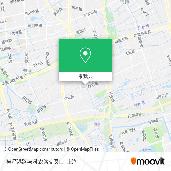 横沔港路与科农路交叉口地图