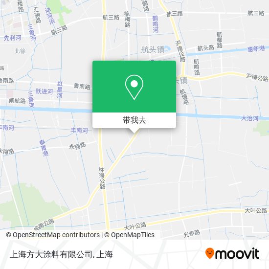 上海方大涂料有限公司地图