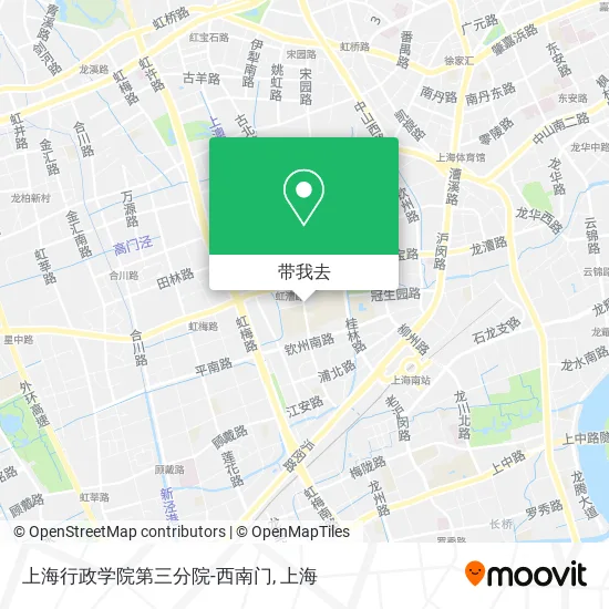 上海行政学院第三分院-西南门地图