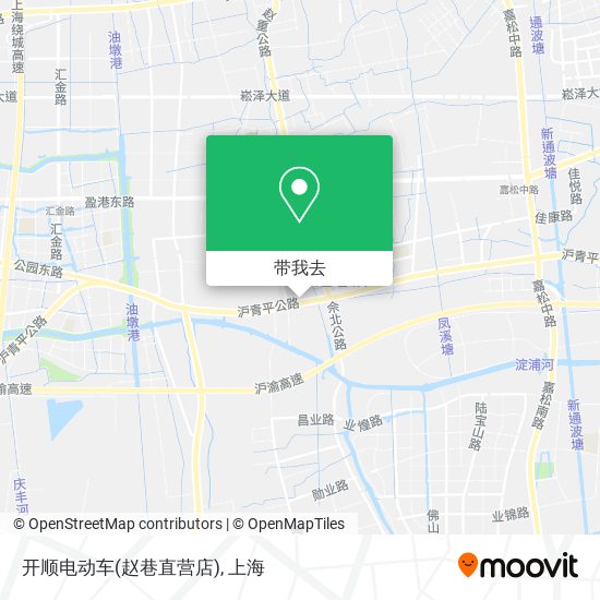 开顺电动车(赵巷直营店)地图