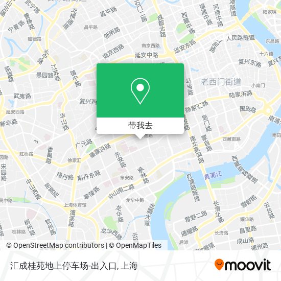 汇成桂苑地上停车场-出入口地图