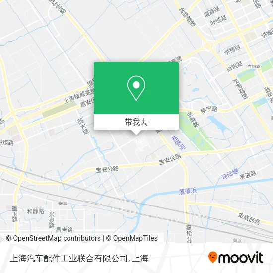 上海汽车配件工业联合有限公司地图