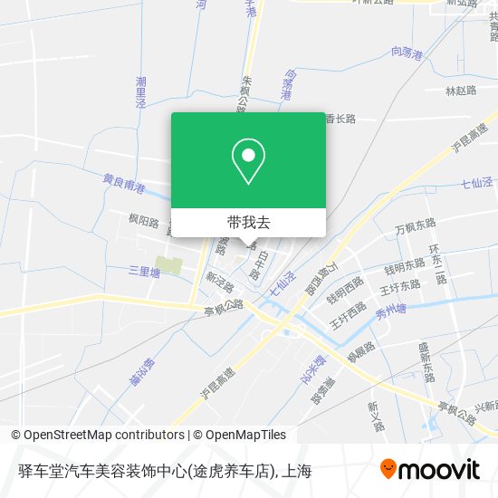 驿车堂汽车美容装饰中心(途虎养车店)地图