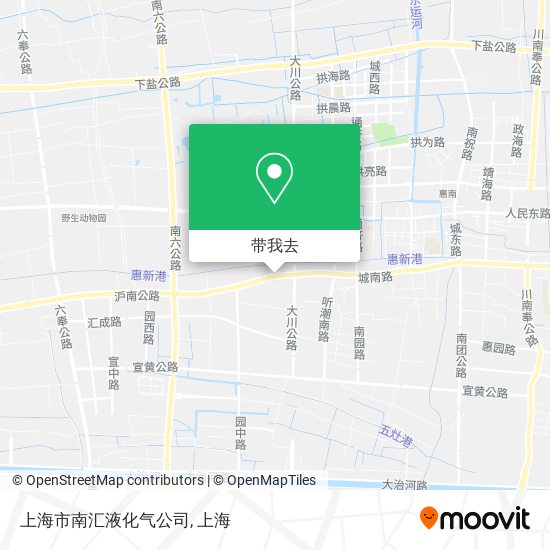 上海市南汇液化气公司地图