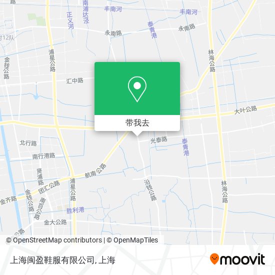 上海闽盈鞋服有限公司地图