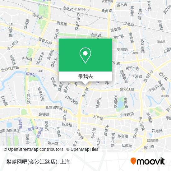 攀越网吧(金沙江路店)地图