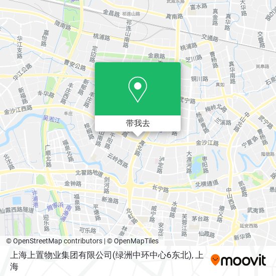 上海上置物业集团有限公司(绿洲中环中心6东北)地图
