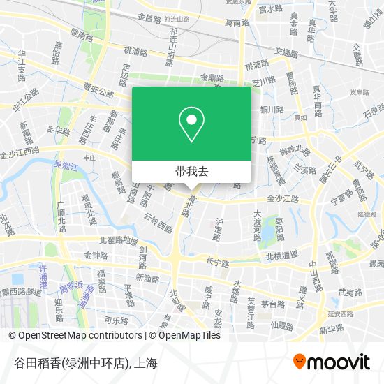 谷田稻香(绿洲中环店)地图