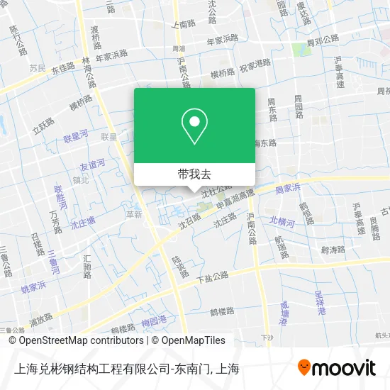 上海兑彬钢结构工程有限公司-东南门地图