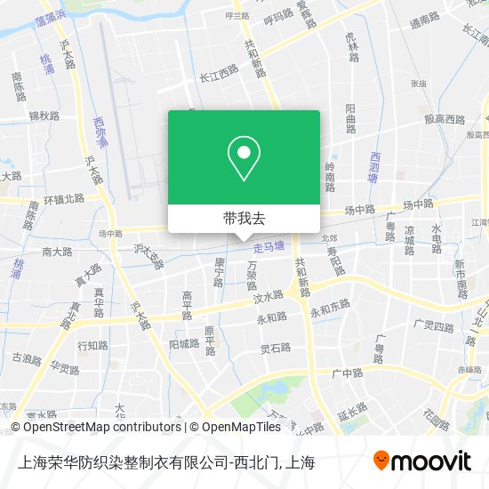 上海荣华防织染整制衣有限公司-西北门地图