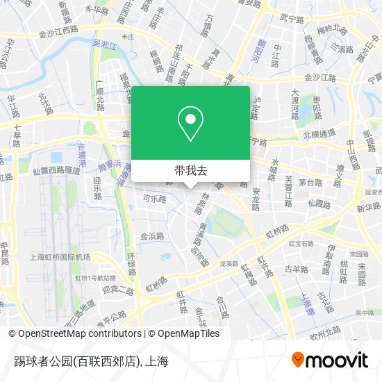 踢球者公园(百联西郊店)地图