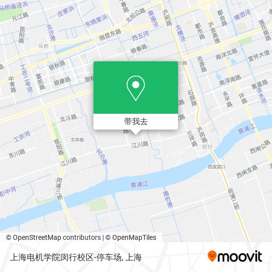 上海电机学院闵行校区-停车场地图