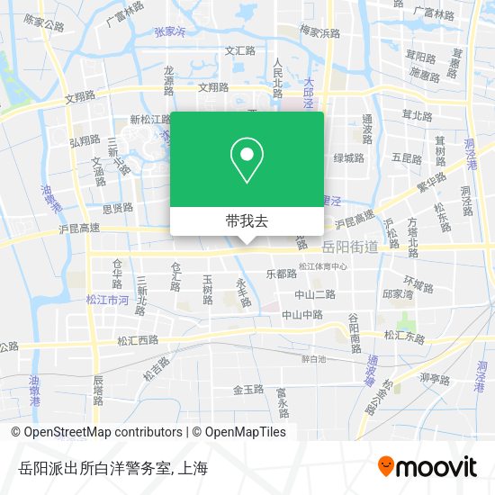 岳阳派出所白洋警务室地图