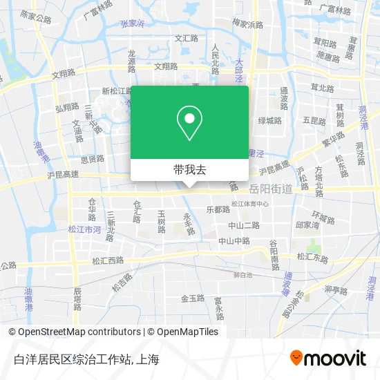 白洋居民区综治工作站地图