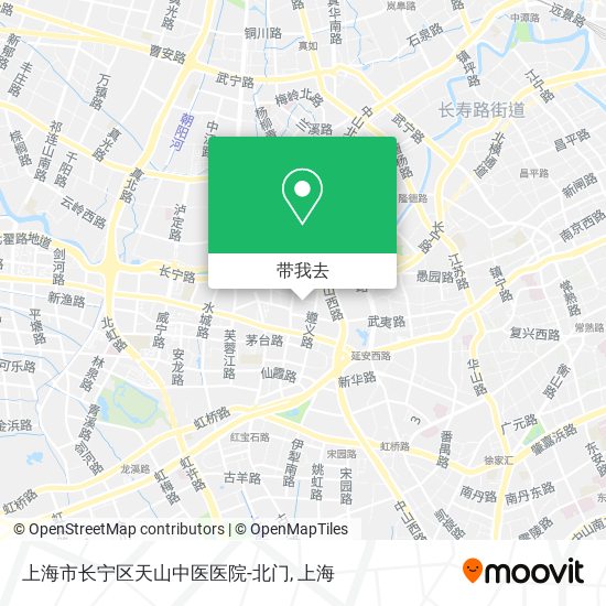 上海市长宁区天山中医医院-北门地图
