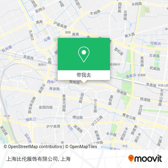 上海比伦服饰有限公司地图
