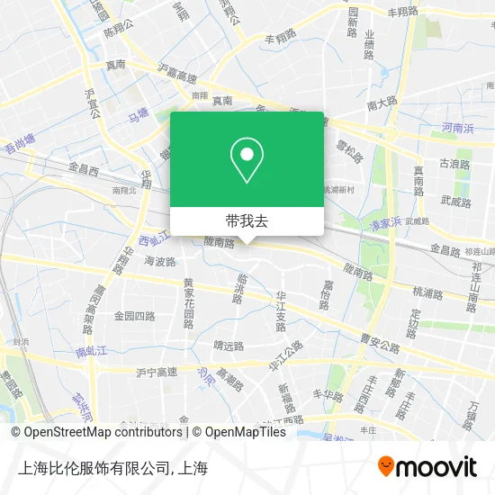 上海比伦服饰有限公司地图