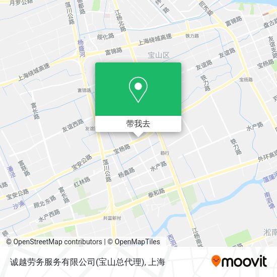 诚越劳务服务有限公司(宝山总代理)地图