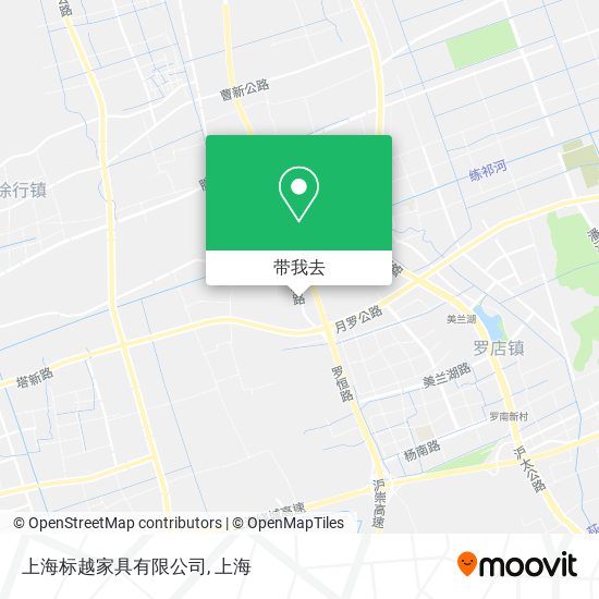 上海标越家具有限公司地图