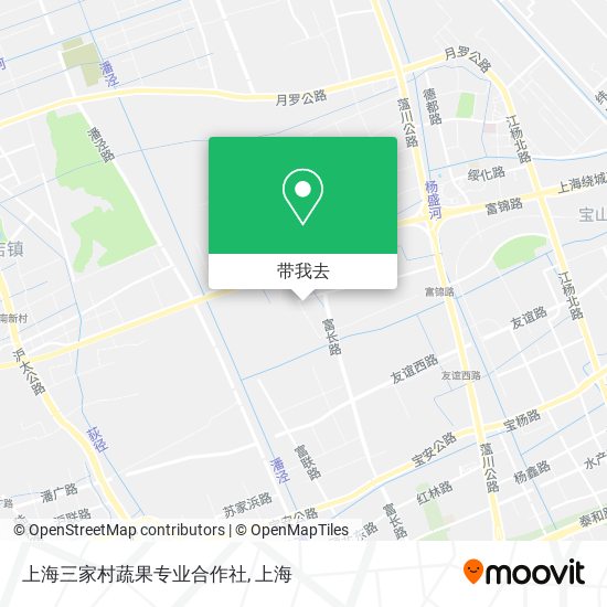 上海三家村蔬果专业合作社地图