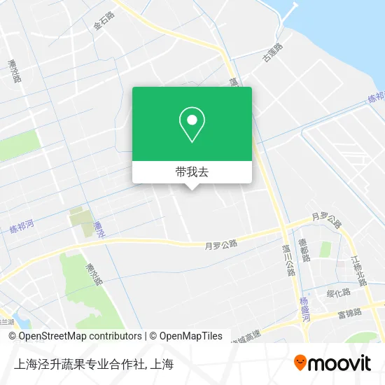 上海泾升蔬果专业合作社地图