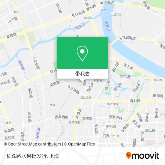 长逸路水果批发行地图