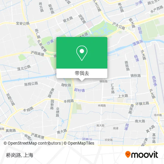 桥岗路地图