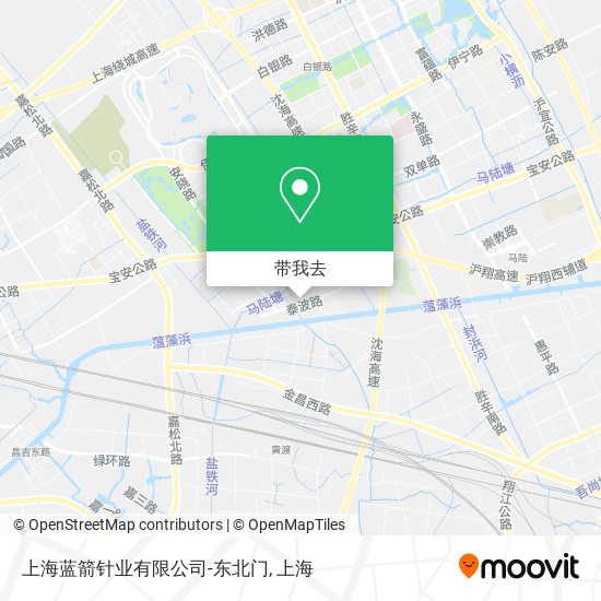 上海蓝箭针业有限公司-东北门地图