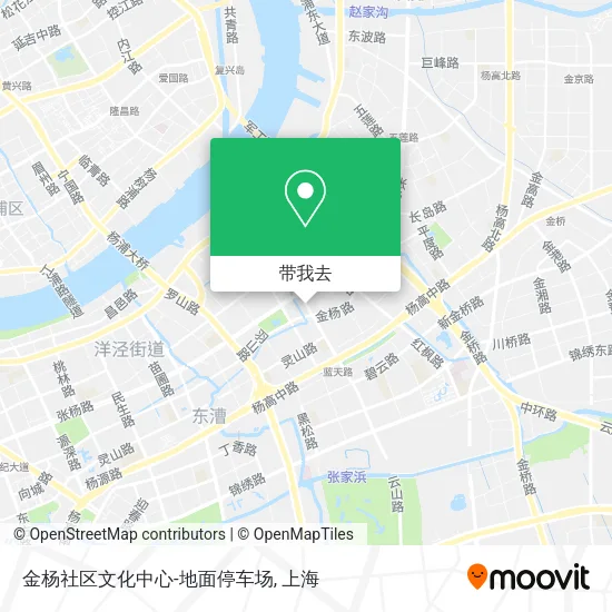 金杨社区文化中心-地面停车场地图