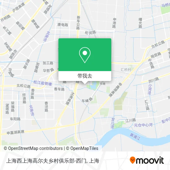 上海西上海高尔夫乡村俱乐部-西门地图